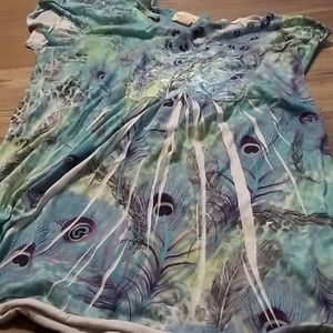 Peacock feather shirt